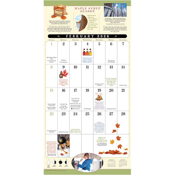 Sellers Publishing - Wholesale Calendar - The Old Farmer’s Almanac Calendar of Everyday Advice 2026 4