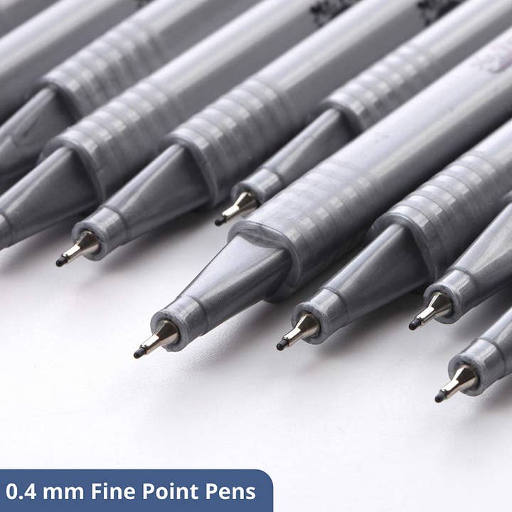 Mr. Pen – Großhandel Stift – Mr. Pen Fineliner-Kugelschreiber, Schwarz, 12er-Pack