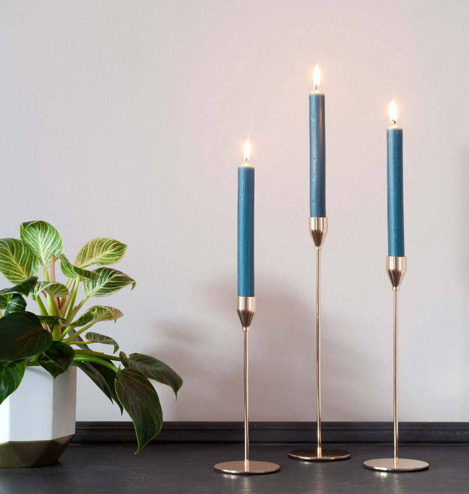 Shearer Candles - Wholesale Tapered Candle/Candlestick - Teal 8 inch Dinner Candles x 203