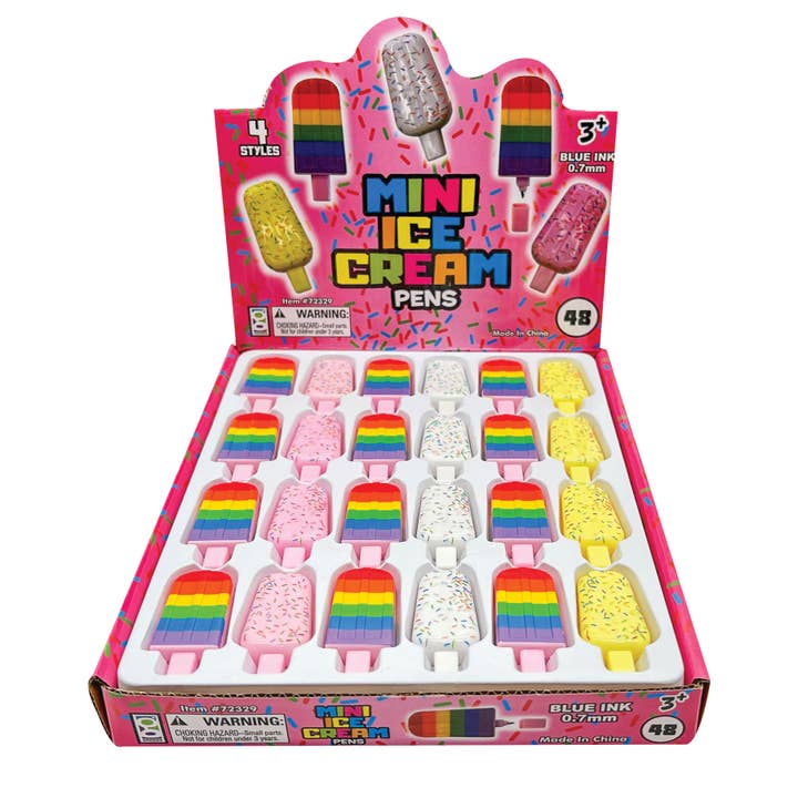 Geddes - Wholesale Pen - MINI ICE CREAM PENS 48/DSP