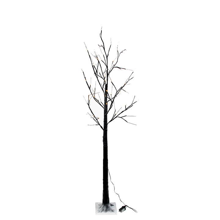 Will's Company - Wholesale Christmas Decoration - LED Lighted Brown Twig Tree with Snow- 3 size options