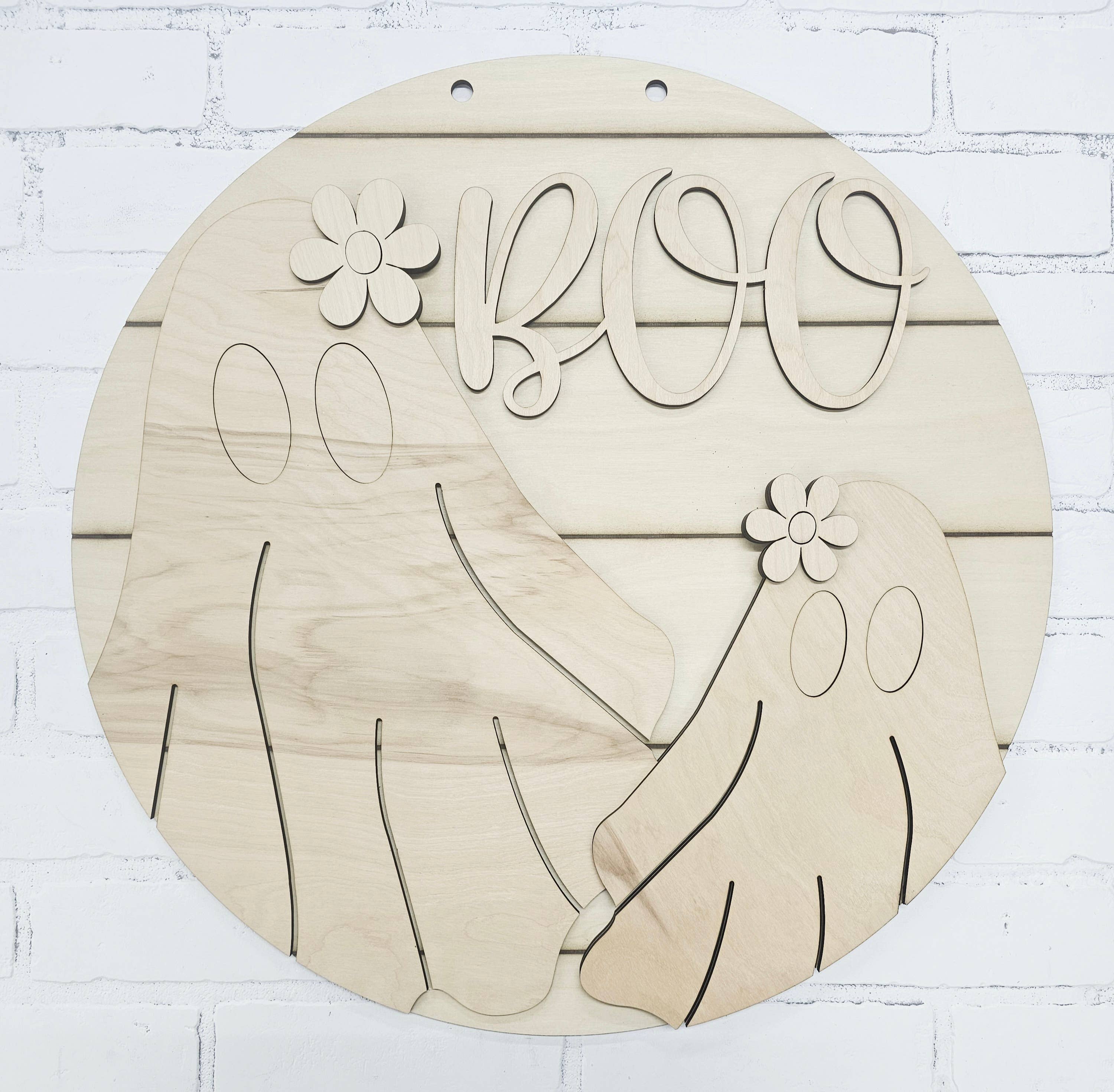 Teal Moon Creations - Wholesale DIY Craft Kit - DIY Retro Flower Ghost Door Hanger5