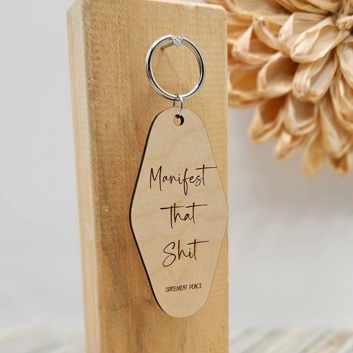 Llavero de manifiesto para venta al por mayor de Statement Peace