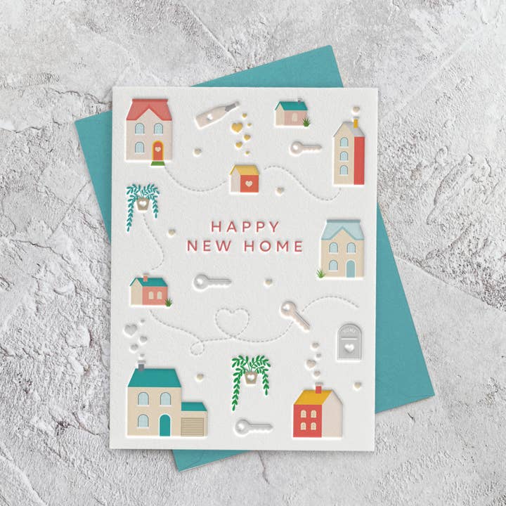 Joyeuse Nouvelle Maison (Anniversaire) Carte pour la vente par Heyyy Ltd