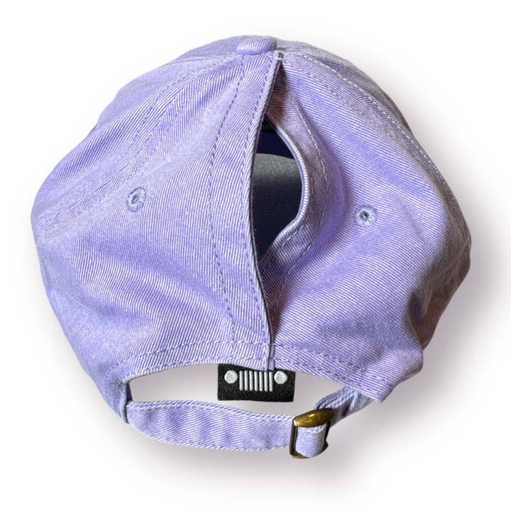 Detroit Shirt Co. - Wholesale Ponytail Cap - Women's - Hat - Jeep Chino Twill Ponytail with Chenille Text Patch