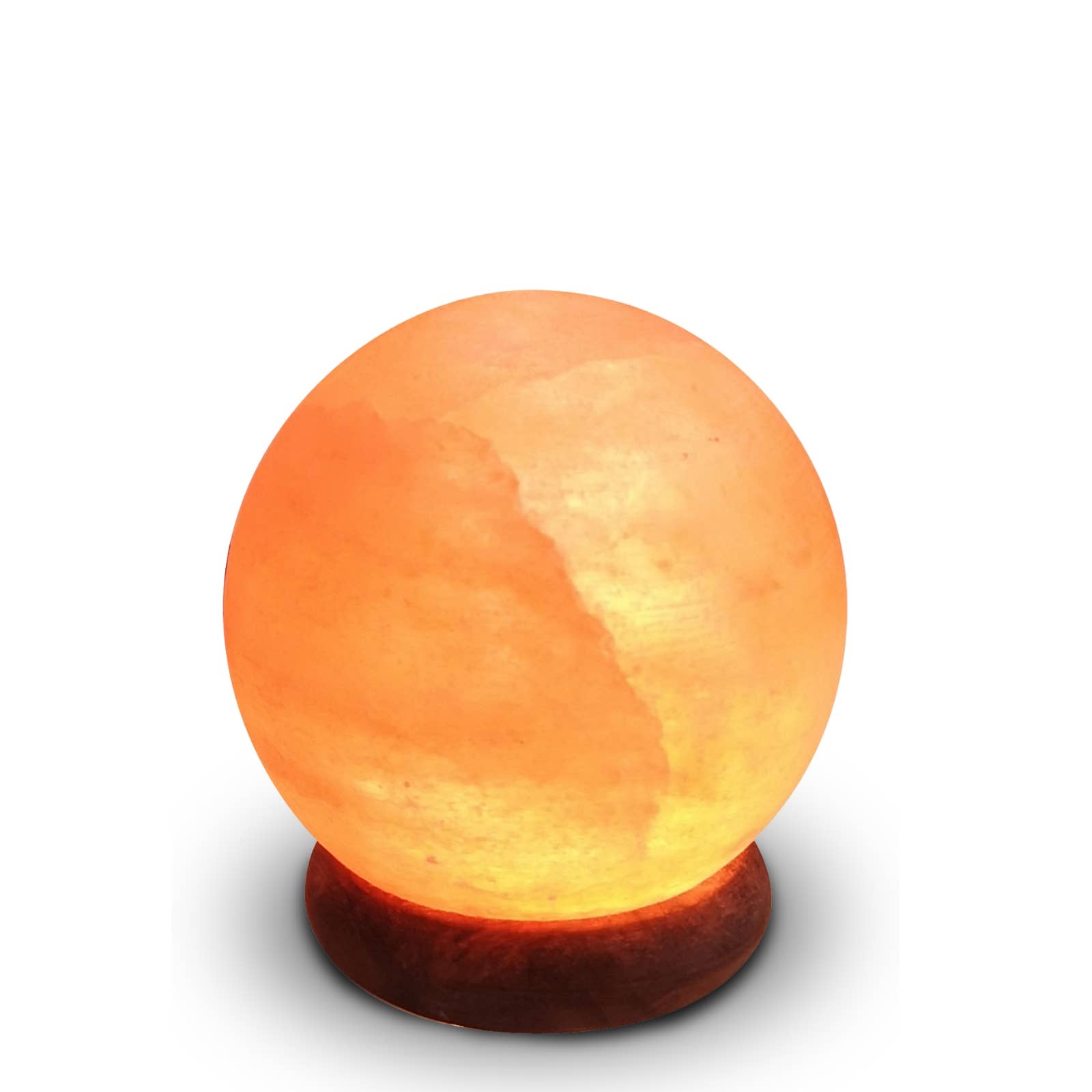 Zen'Arôme - Vente Lampes à sel - Lampe Sel de l'Himalaya Sphère sur prise USB + éclairage Led9