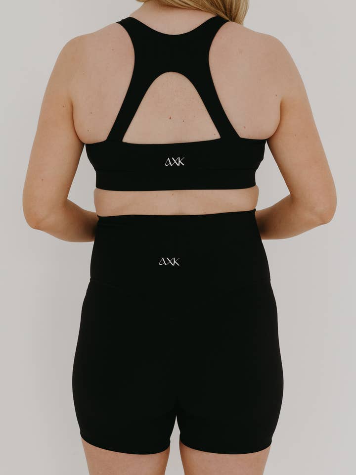 AXK Maternity - Wholesale Shorts – Maternity - AXK CORE Maternity Bike Short - Black2
