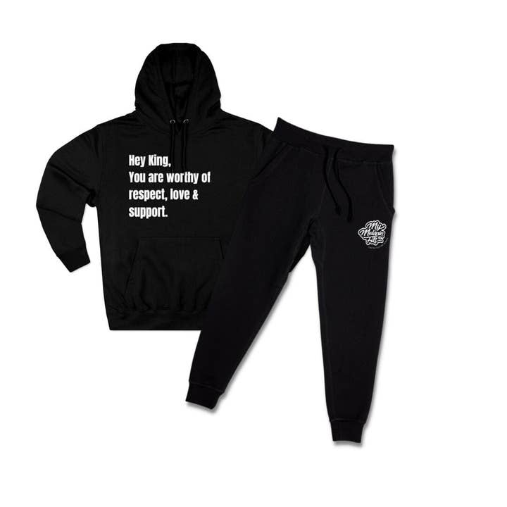 My Melanin Fits - Wholesale Top & Pant Set (NOT Loungewear) - Men's - Hey King Sweatsuit1