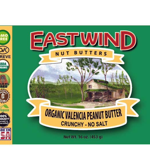 East Wind Nut Butters - Vente Beurres de noix - Beurre de cacahuètes biologique de Valence 16 oz1