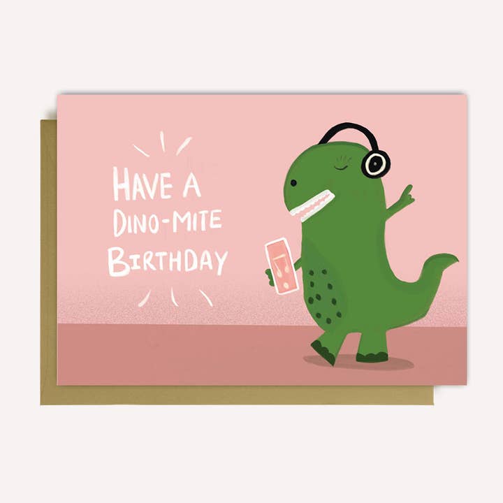 Dino-kvalster födelsedag för wholesale av HerDesignWorld