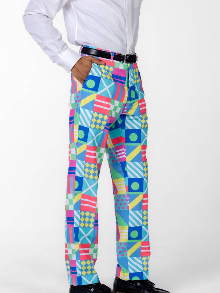 Shinesty, Inc - Wholesale Suit Pants - Men's - Suit Pants | The Kentucky Secretariat Derby Flag Pants