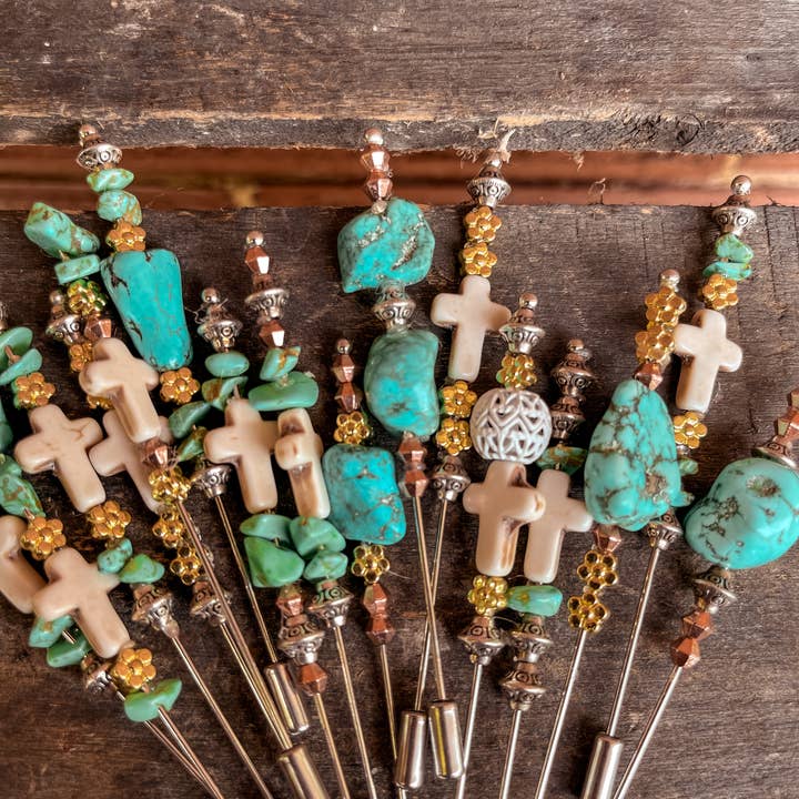 River Valley Co. - Wholesale Hat Accessory - Women's - Hat Pins | For Fedoras, cowgirl hats, western, boho2