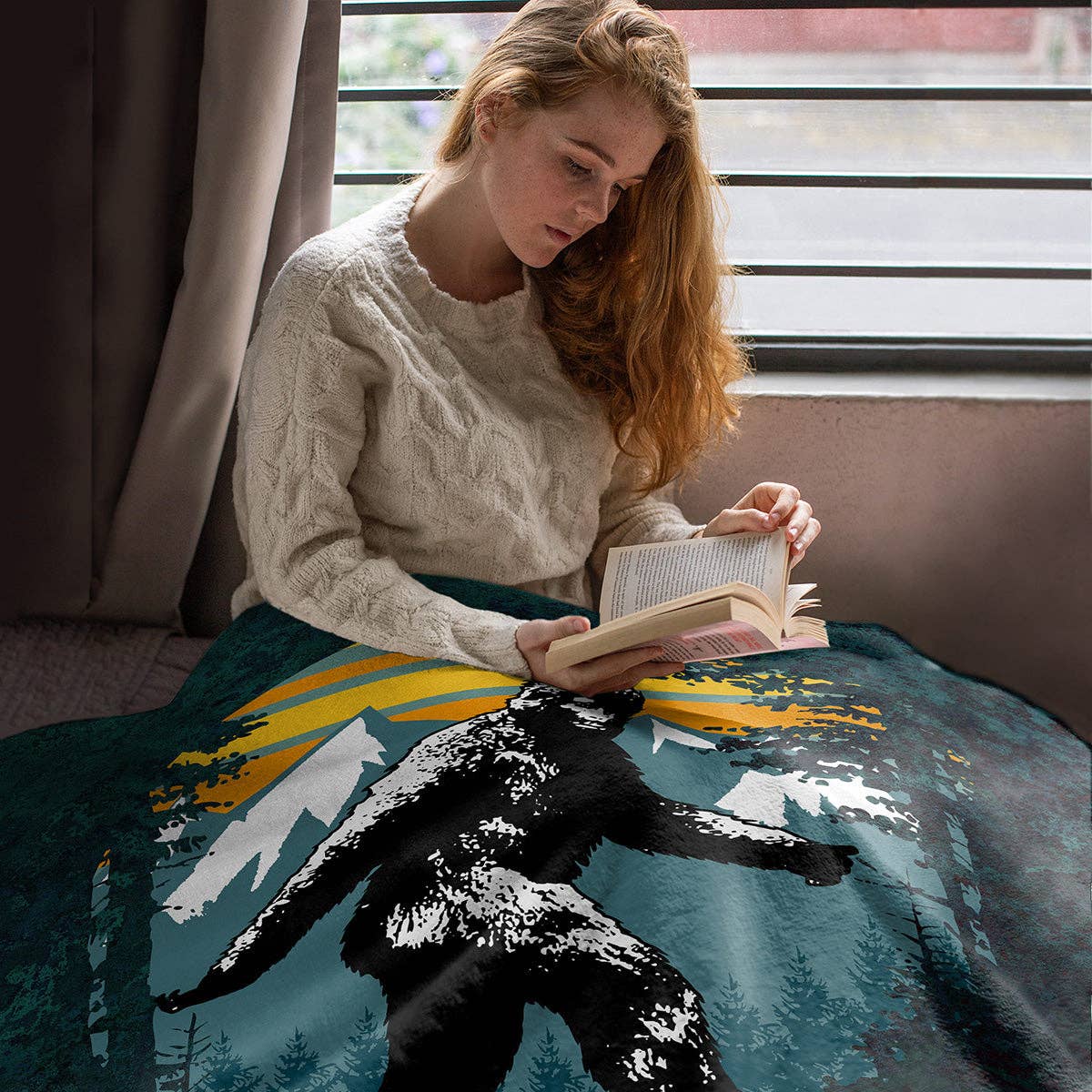 Artopia – wholesale Filtar – 50 ”x 60" Sasquatch Tro plysch Minky Filt1