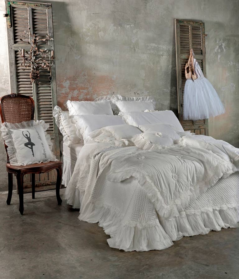 OPIFICIO DEI SOGNI by David Home srl - Venta al por mayor Edredones acolchados - ETOILE, colcha acolchada, hecha en Italia, 100% algodón