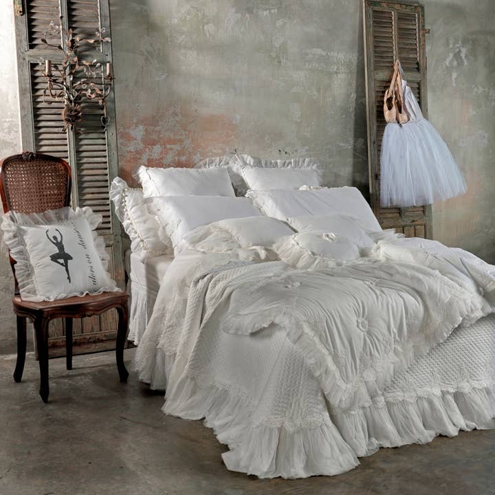 OPIFICIO DEI SOGNI by David Home srl - Venta al por mayor Edredones acolchados - ETOILE, colcha acolchada, hecha en Italia, 100% algodón 0