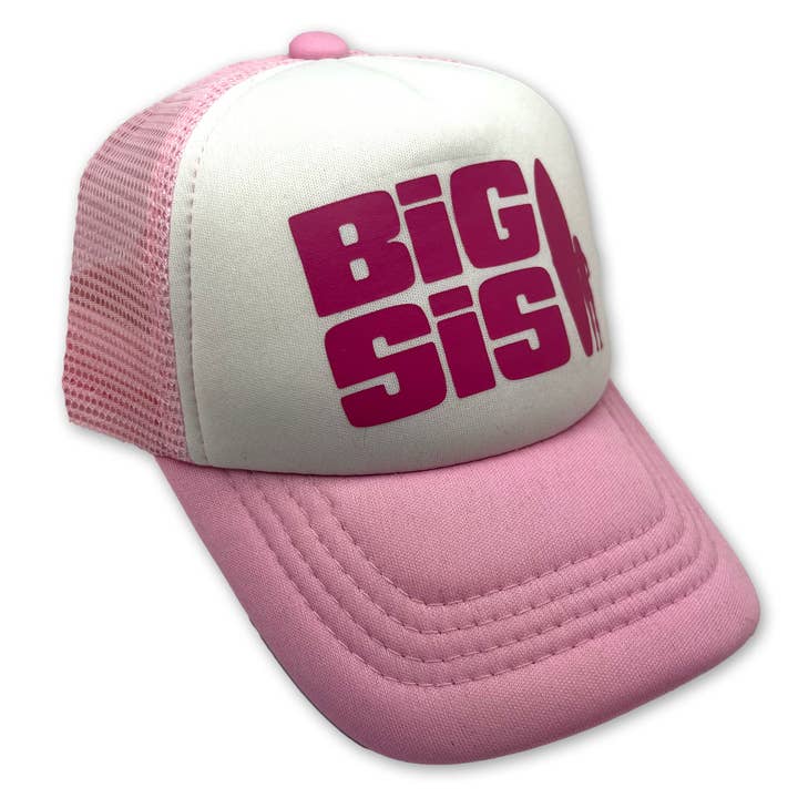 Sol Baby Big Sis Pink Trucker Hat for wholesale by Sol Baby