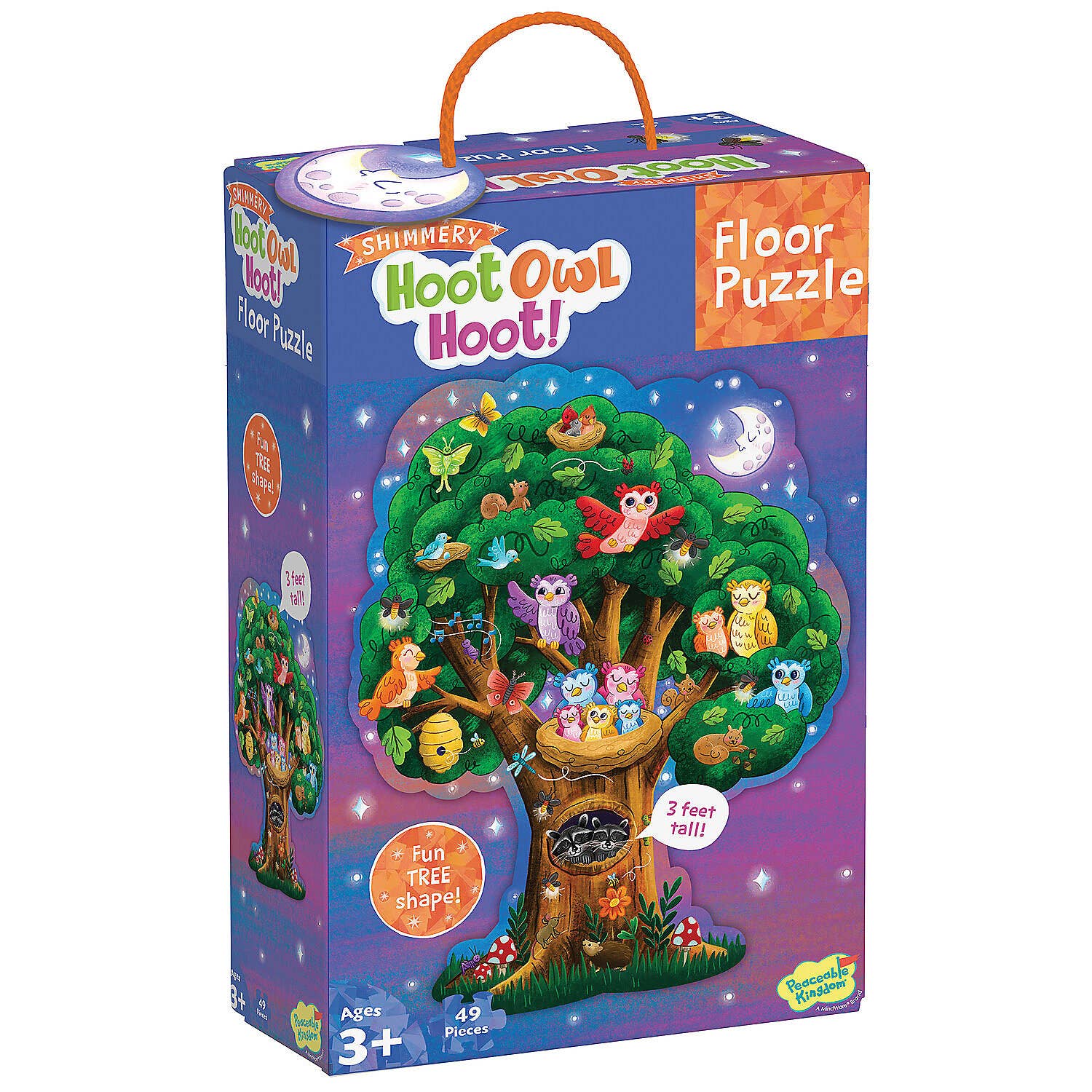 MindWare & Peaceable Kingdom - Wholesale Puzzle - Kids - Floor Puzzle: Hoot Owl Hoot2
