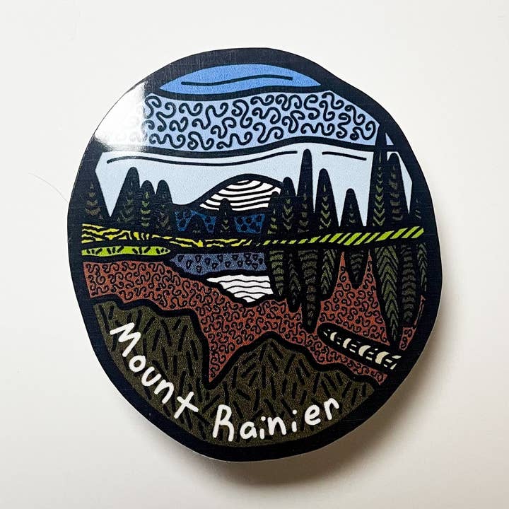 Vinylsticker Mount Rainer voor wholesale door Evergreen Adventures