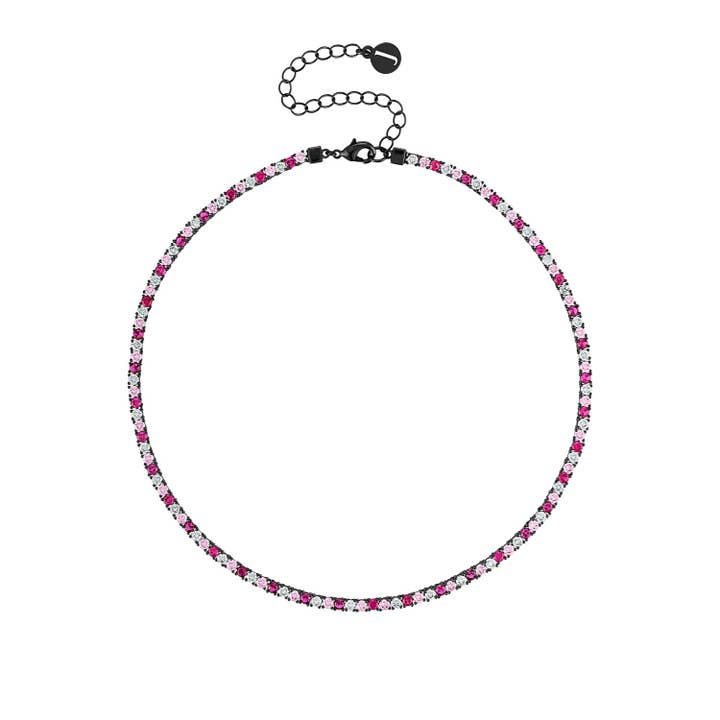 Colorful Tennis Necklace for wholesale by Josefina Jewels