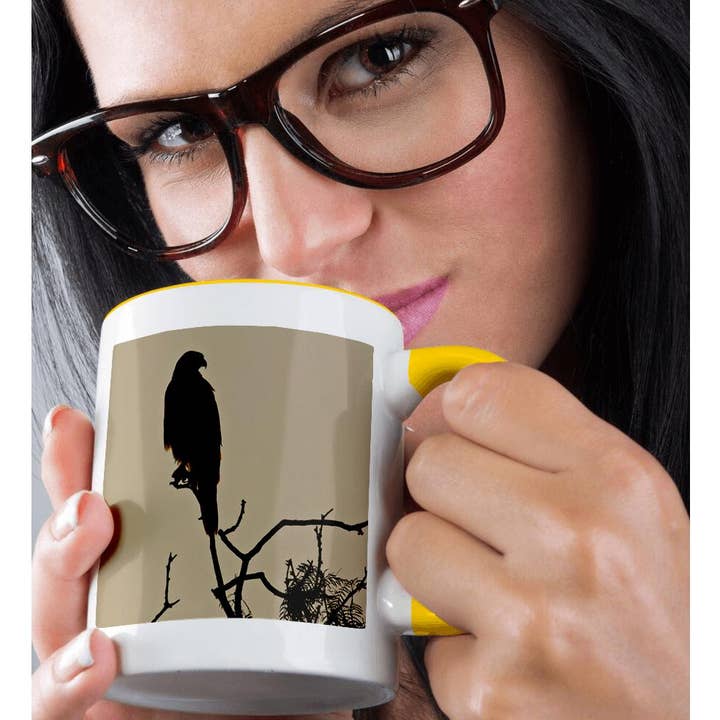 3dRose - Wholesale Coffee Mug - 3dRose, Harriss Hawk perched raptor - US44 LDI0706 - Larry Ditto, Mug1