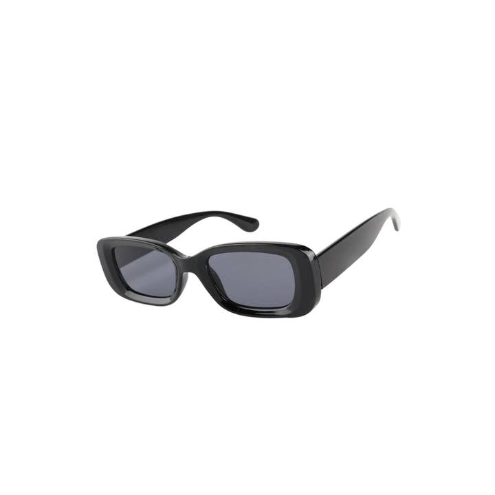Rectangle Chunky Sunglasses in Black for wholesale by V by Vye Eyewear