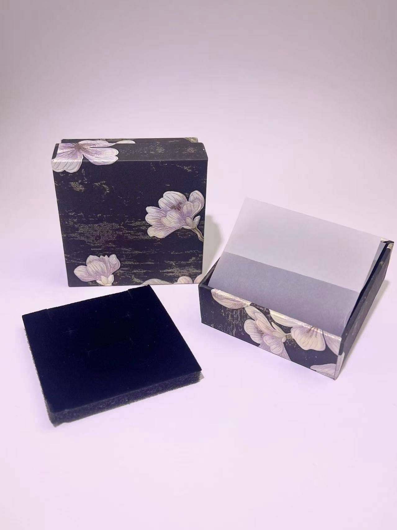 COSMOS - Wholesale Jewelry Box/Organizer - Jewelry box 9.3x9.3 cm – elegant floral gift case celebration4