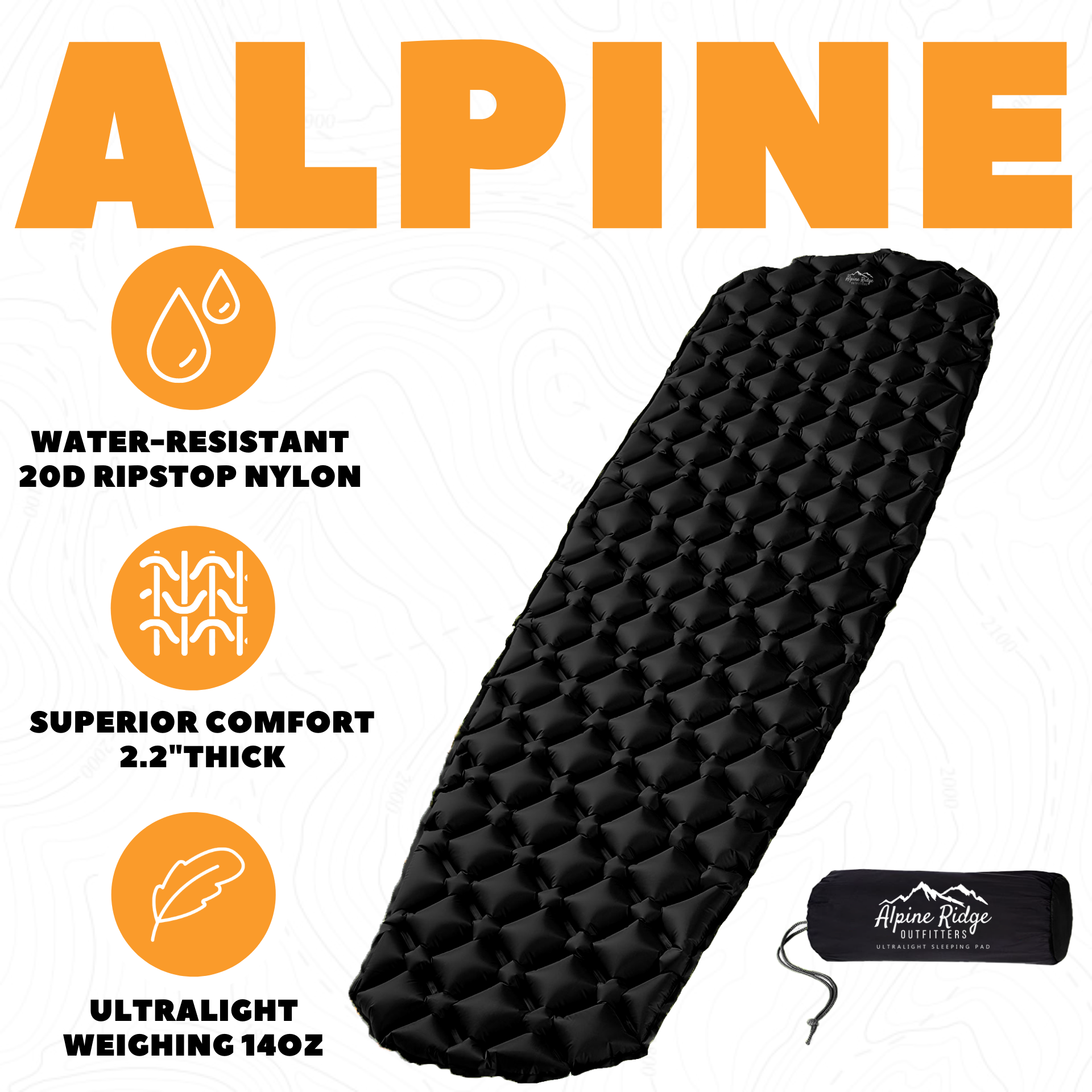 Black X-Cell Ultralight Sleeping Pad for wholesale on Faire1