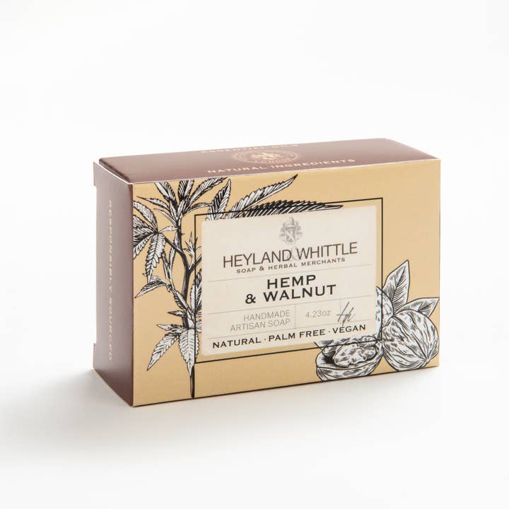 Heyland & Whittle – wholesale Bar Soap – Hemp & Walnut 120g 12 Pack1