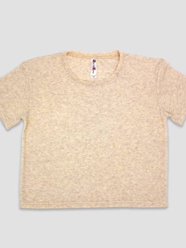 Laughing Giraffe - Wholesale T-shirt – women's - Women's Flowy Festival Crop Top T-shirt Boxy Tee -Blank6