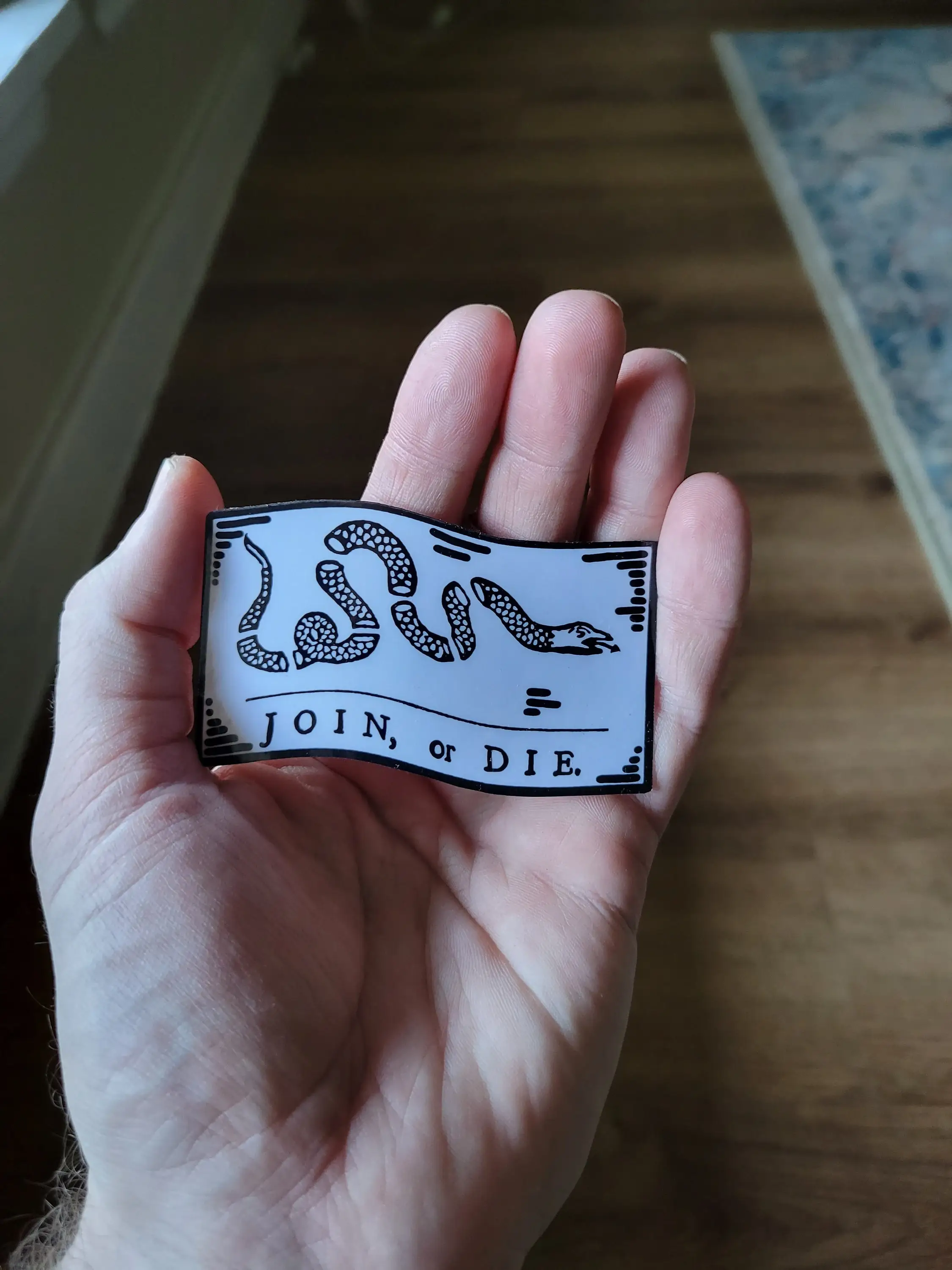 Pilgrim Trading Post - Wholesale Sticker - Join or Die Flag Sticker | Revolutionary War2