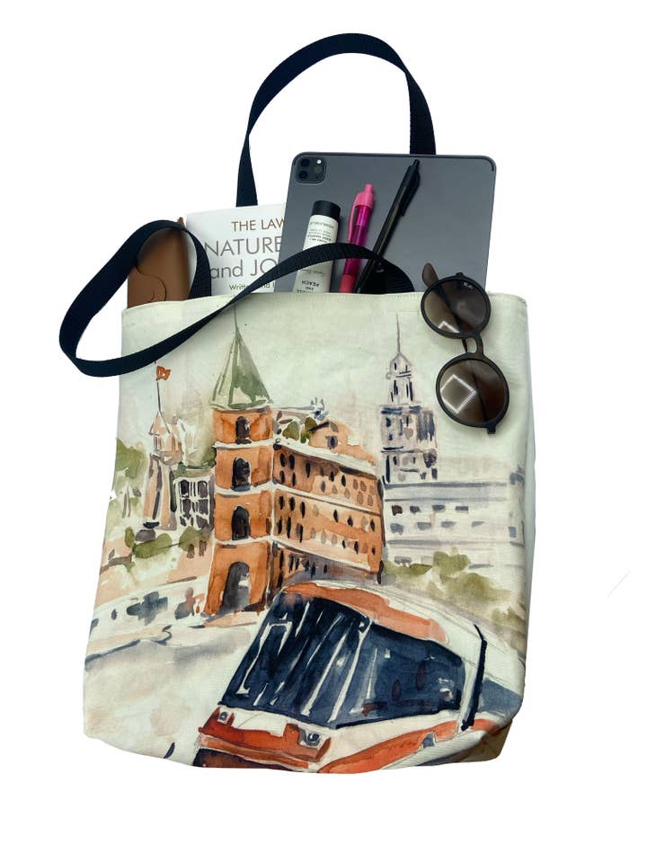 Sac fourre-tout Toronto Iron Builing/Souvenir Toronto pour la vente par The Doodle Diary