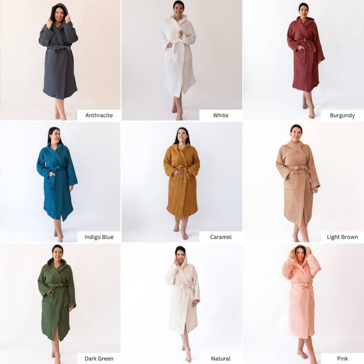 Vivamaison – Engroshandel Morgenkåbe - Unisex – Premium Vaflet Bomuld Badekåbe, Unisex Spa Komfort146