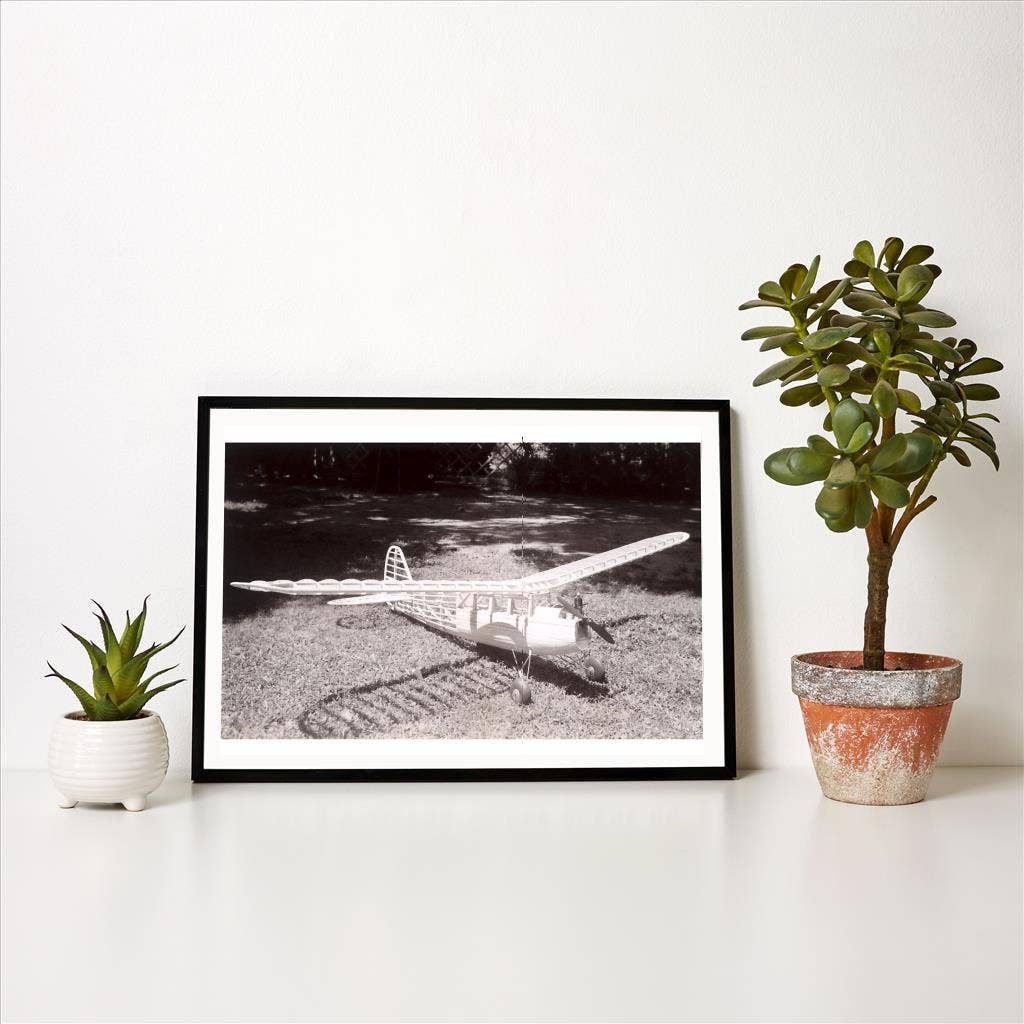 Found Image Press - Wholesale Art Print - Art Print AV-179 Balsa Wood Superstructure of Model Airplane1