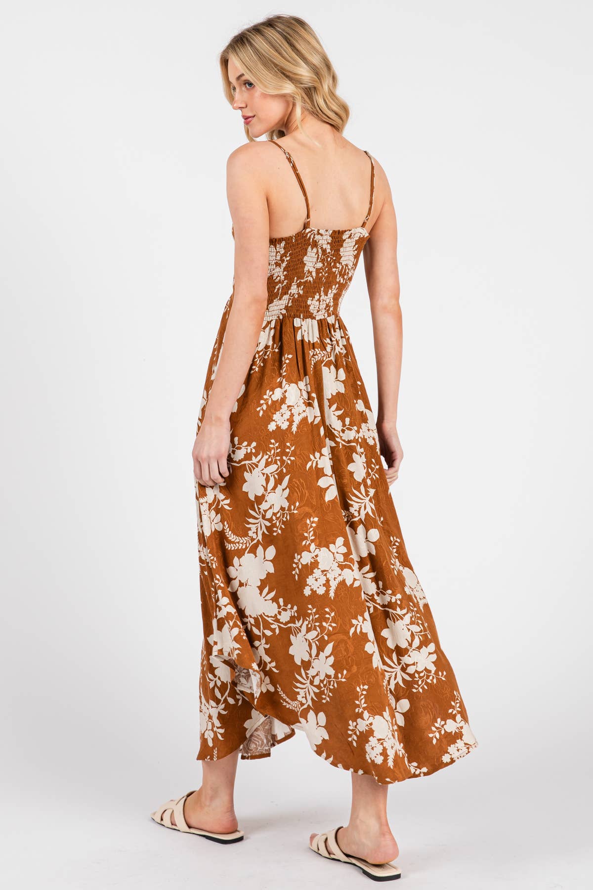 Final Touch - Vendita all'ingrosso Vestito - Donna - Vestito sottoveste in raso di rayon stampato floreale - VD17412B412