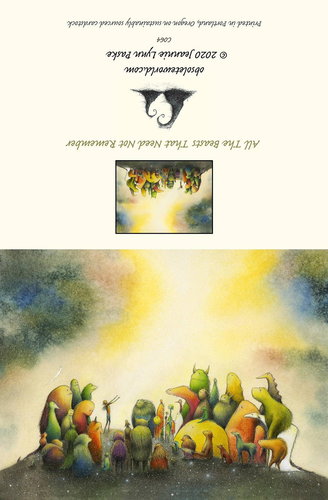 Obsolete World - Wholesale Everyday Greeting Card - All The Beasts That Need Not Remember1