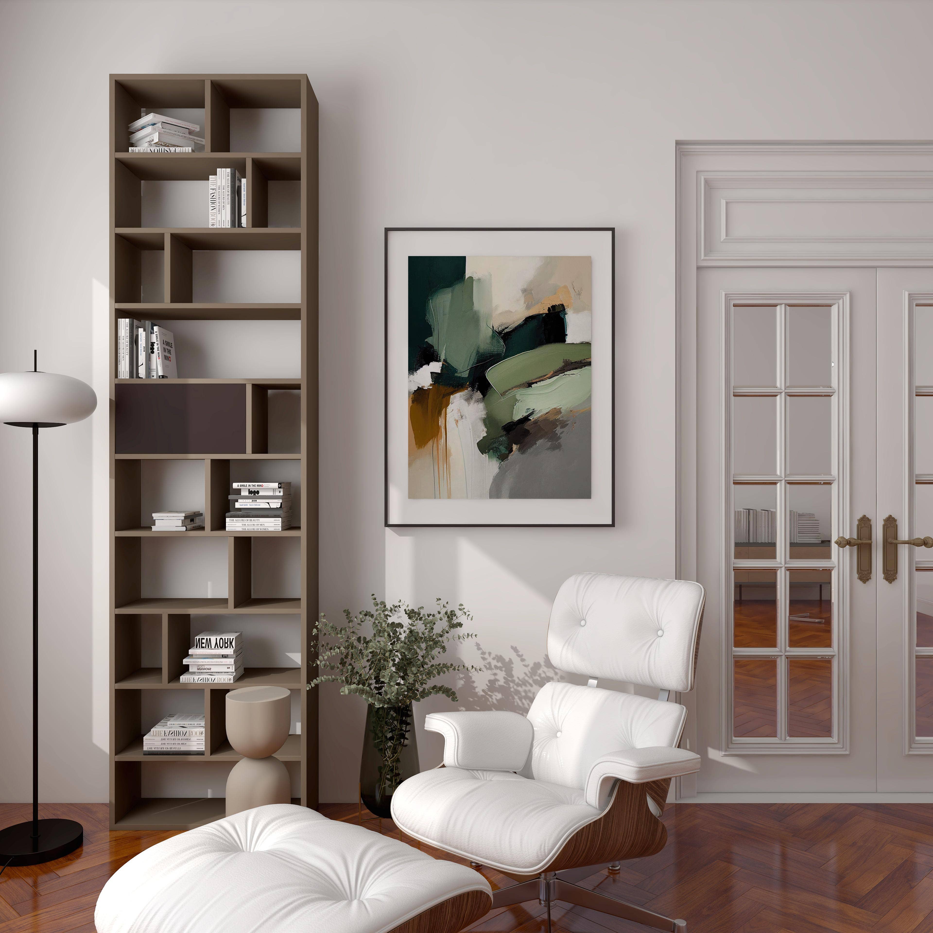 Eclectic Dreams Studio - Wholesale Kunstprint - Moderne Groene Abstracte Japandi Kunstprint - Wabi Sabi Decor6