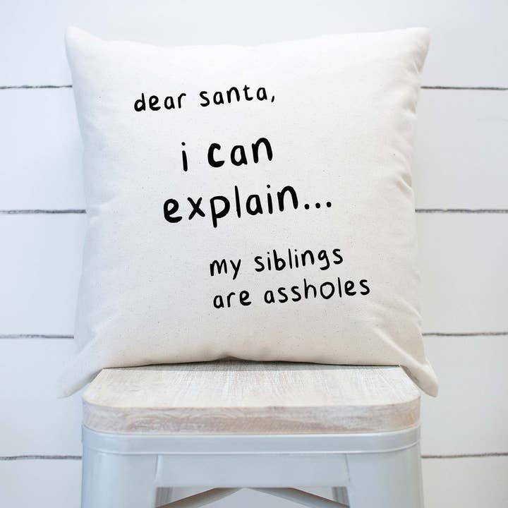 Kära tomten kan jag förklara att mina syskon är arslen för wholesale av Rising Tide Vintage