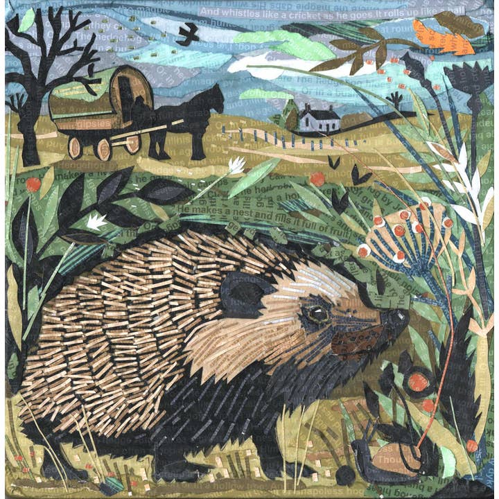 Igelkottens karavankort – Fyrkantigt kort 148 mm, 6-pack för wholesale av Jamie Poole