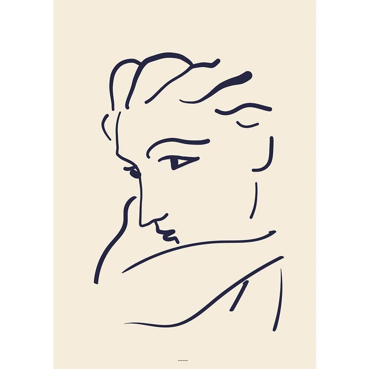 Dessin Homme Matisse pour la vente par Paper Provision