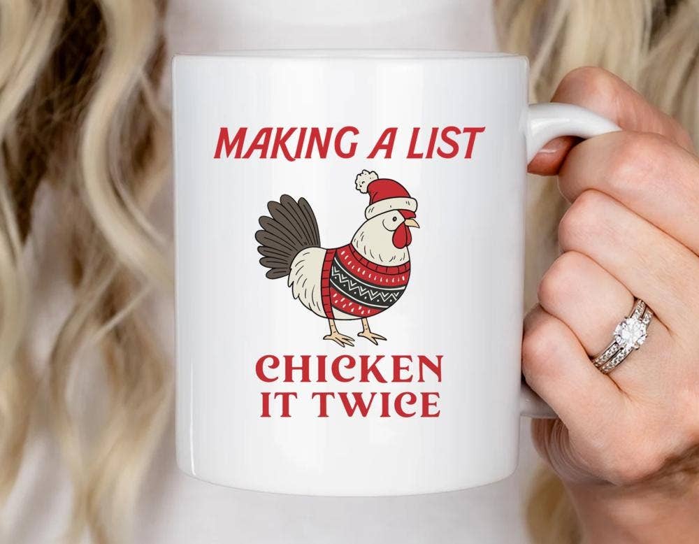 VenusArtsShop - Wholesale Coffee Mug - Hilarious Xmas Chicken Mug, Holiday Humor Cup, Festive0