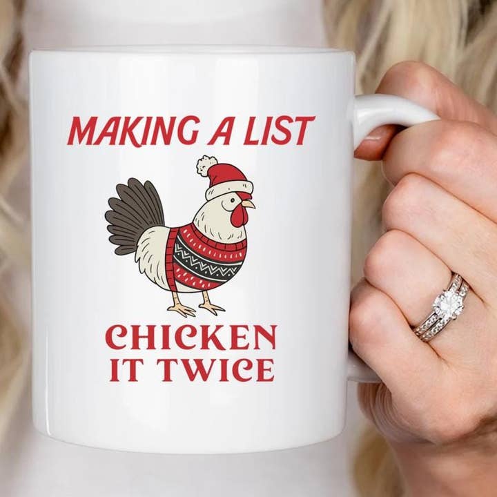 VenusArtsShop - Wholesale Coffee Mug - Hilarious Xmas Chicken Mug, Holiday Humor Cup, Festive0