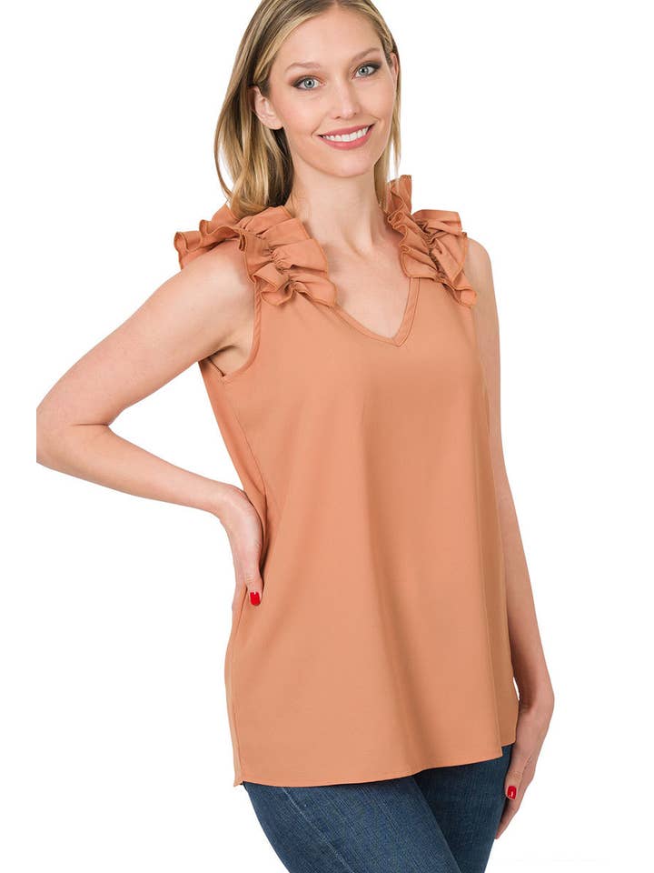 42POPS - Vente Chemisier – femme - Collection de blouses à manches à volants.3