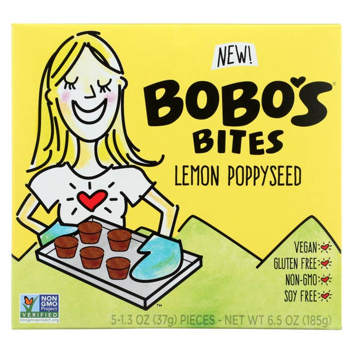 Bobo's Lemon Poppyseed Oat Bites - 6-Pack for wholesale by Everyday Supply Co