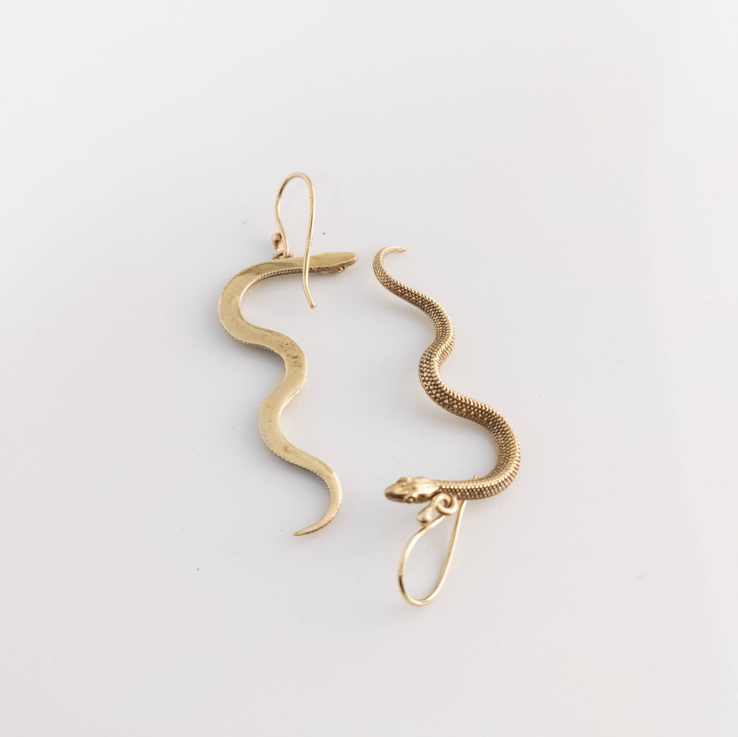 Tenzing Collections - Wholesale Dangle Earrings - Snake Earrings, Golden3