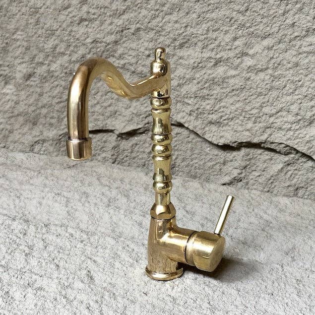 Artihand - Wholesale Kitchen Tool/Gadget - Unlacquered Single Handle Deck Mount Faucet4