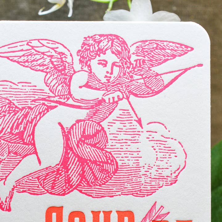 L'Atelier Letterpress - Venta al por mayor Tarjetas de amor - Tarjeta Letterpress Amor a Primera Vista (con sobre)