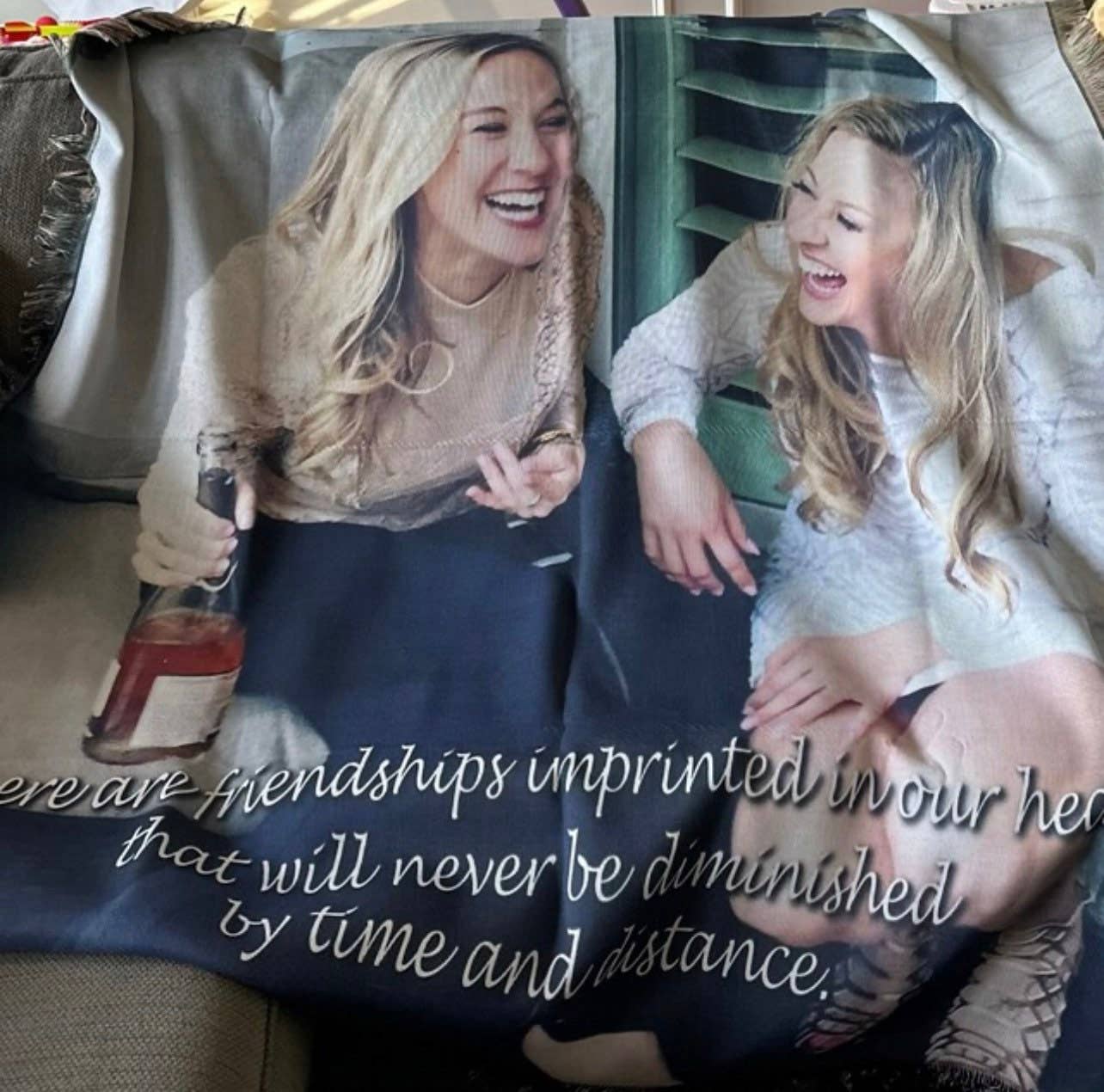 BloomAngel - Wholesale Throw Blanket - Personalized Groovy Retro Sublimated Cotton Throw - USA Made6