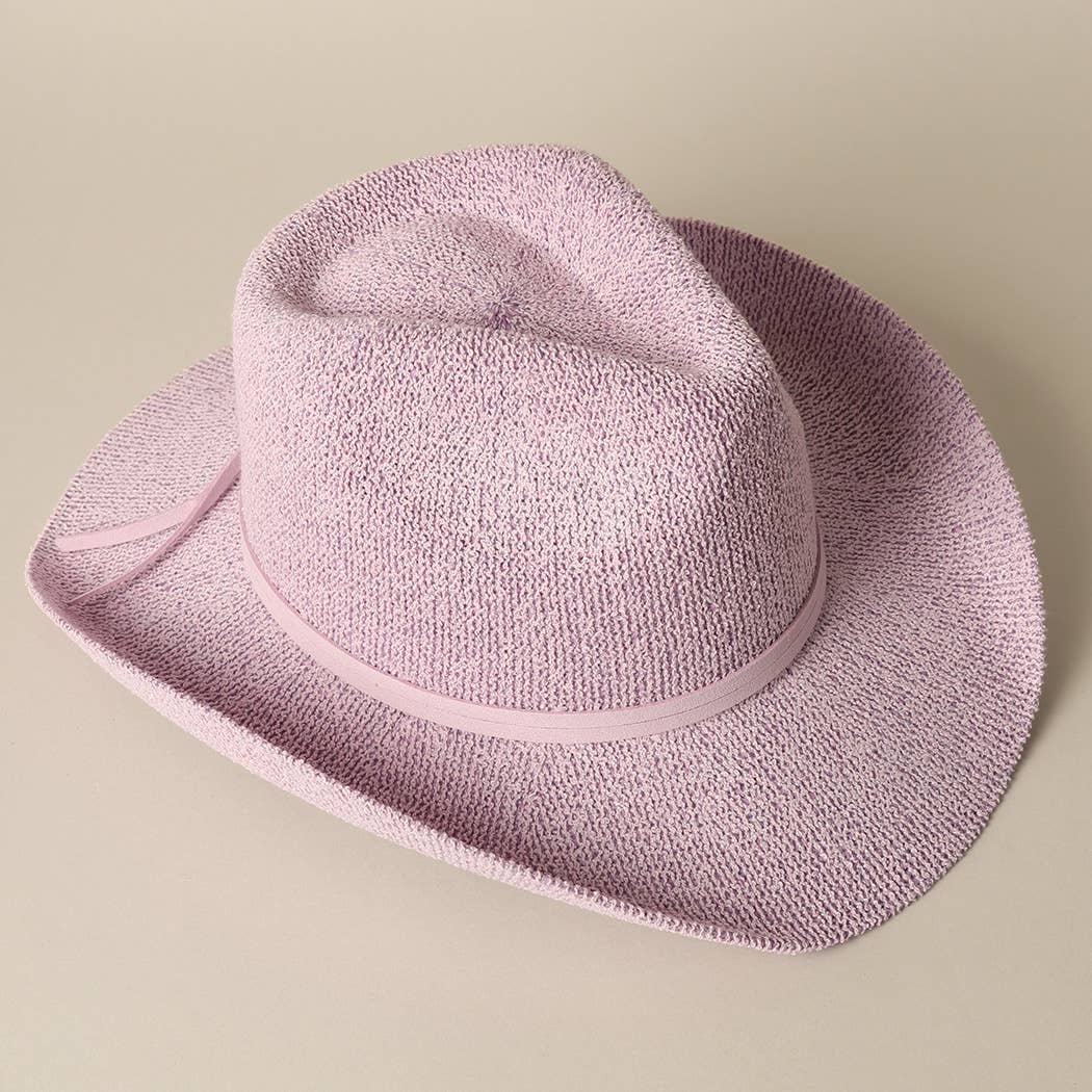 Fashion City – wholesale Cowboy Hat – Women’s – Solid Color Terry Cloth Cowboy Panama Adjustable Sun Hat
13