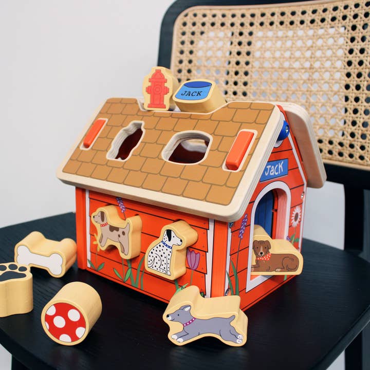 Jack Rabbit Creations - Wholesale Wood Toy - Kids - Dog House Sorter Box3