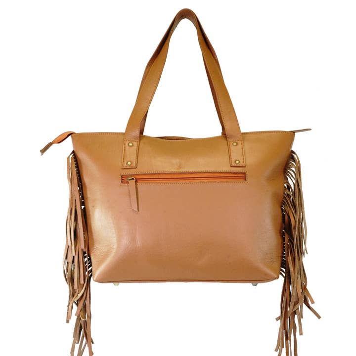 Rodeo - Wholesale Tote bag – Women's - Women cowhide bag with fringes H505C4